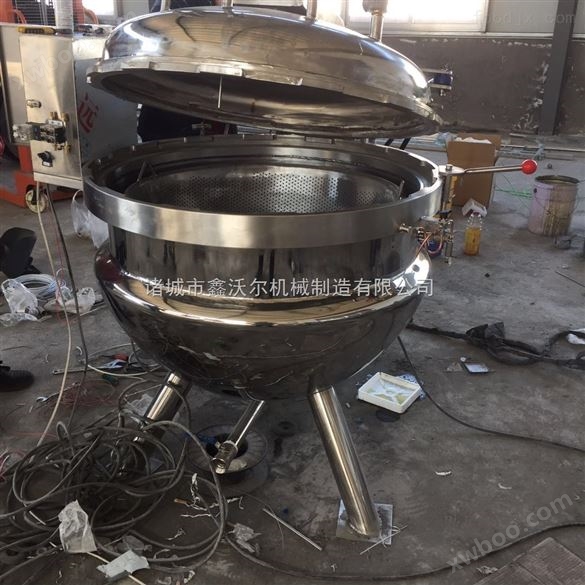 300L肉类高压蒸煮锅 牛肉自动出料蒸煮设备
