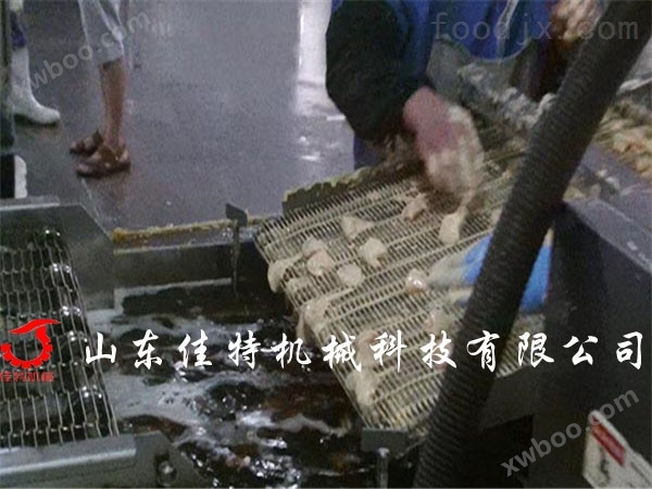 徐州全自动刮渣式鸡米花油炸机