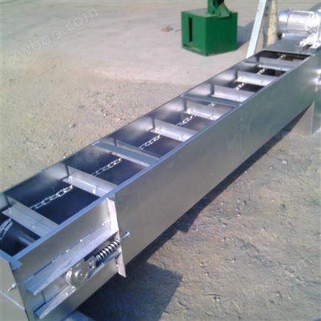 不锈钢刮板输送机规格来图生产 灰粉刮板机