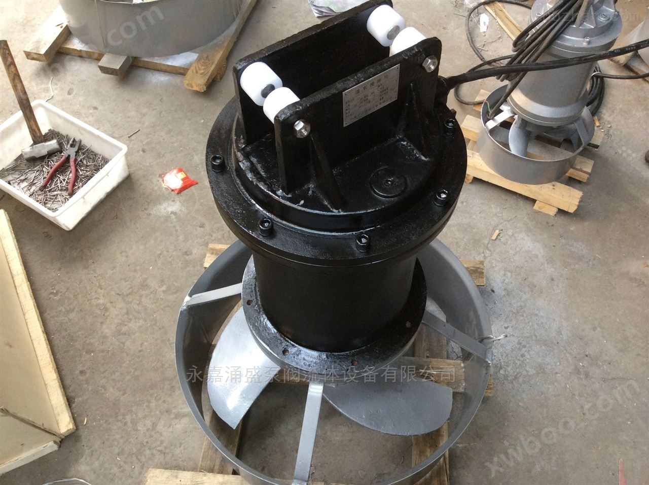 QJB4/6潜水搅拌机污水推流气叶轮不锈钢