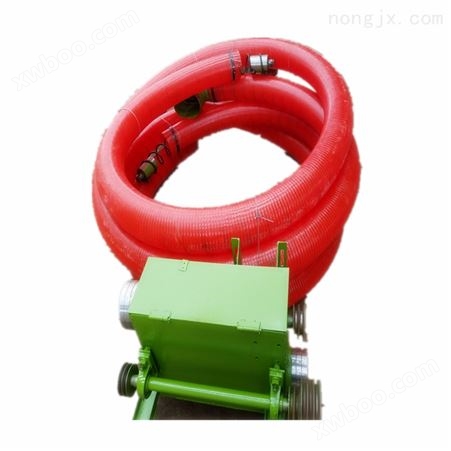 移动车载小型螺旋红色软管吸粮机