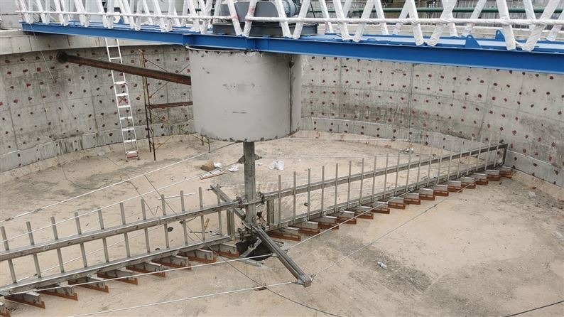 二沉池中心传动刮泥机 中心刮吸泥机